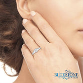 14kt White Gold Diamond Ring- Size 6.5